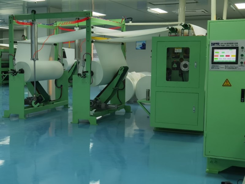 斯普莱棉柔巾,洗脸巾,洁面巾生产线设备,客户现场实拍视频 - 广州